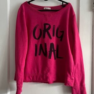 Aeropostale Kids Pink Loose- fit Crewneck Size XL
